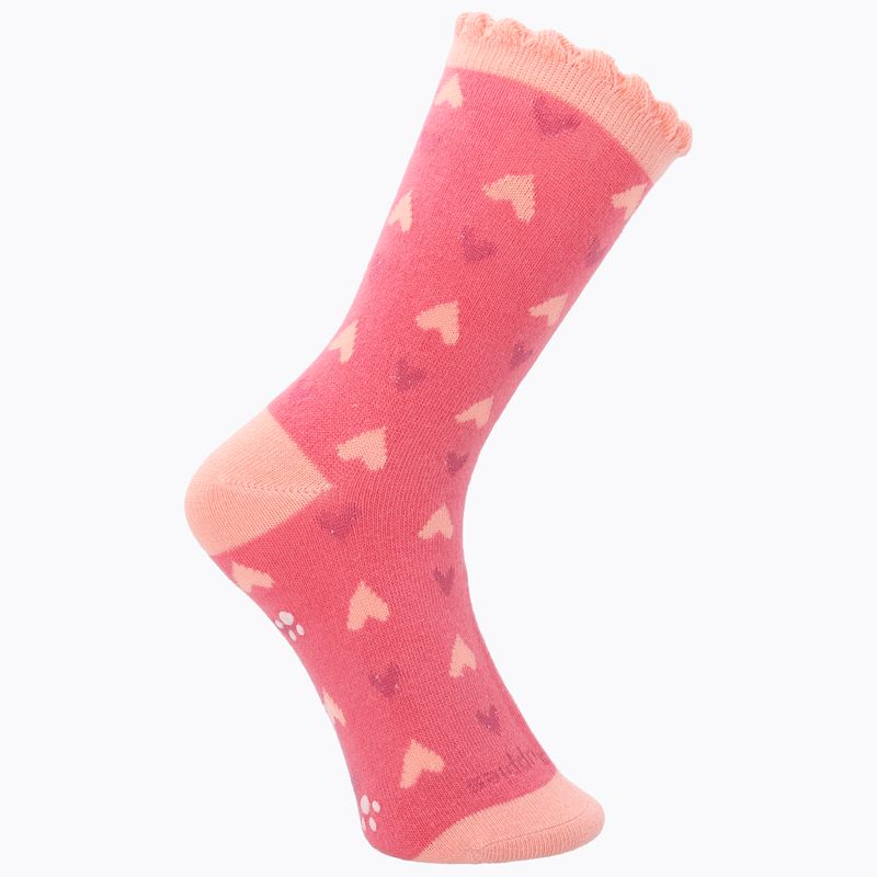 Calcetin-Para-Niña-Algodon-Spandex-I24G-C-St-Heart-Rosado-Hush-Puppies