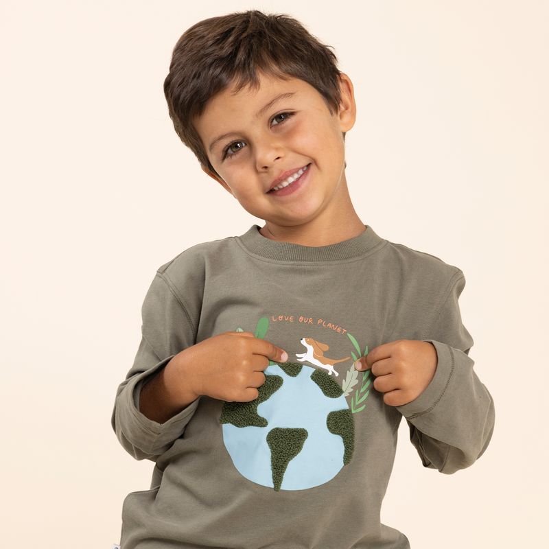 Polera-Para-Niño-Bw24-Tsh-Planet-Verde-Hush-Puppies-Kids