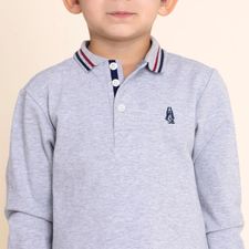 Polo Para Niño Bw24-Tsh/Rupert Gris Hush Puppies Kids