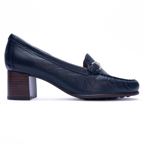 Zapato Para Mujer Cuero Beata Navy Hush Puppies