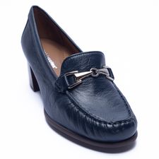 Zapato Para Mujer Cuero Beata Navy Hush Puppies