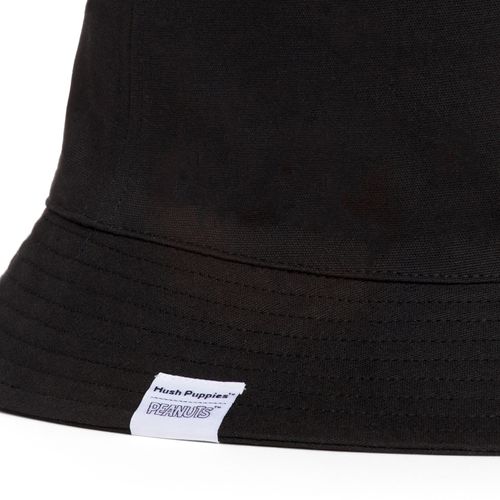 Gorro Unisex Bucket Hat Peanuts Negro Accesorios Hushpuppies