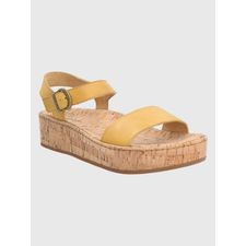 Sandalia Para Mujer Cuero Zug Amarillo Hush Puppies