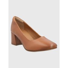 Zapato Para Mujer Cuero Lecco Café Hush Puppies