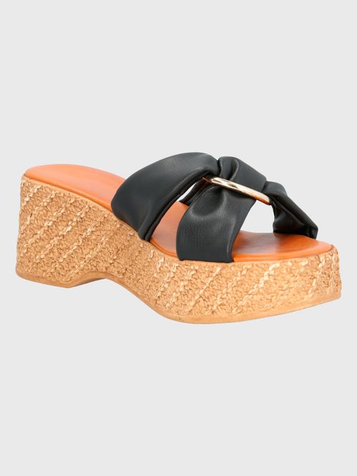 Sandalia Para Mujer Sintético Verita Negro Hush Puppies
