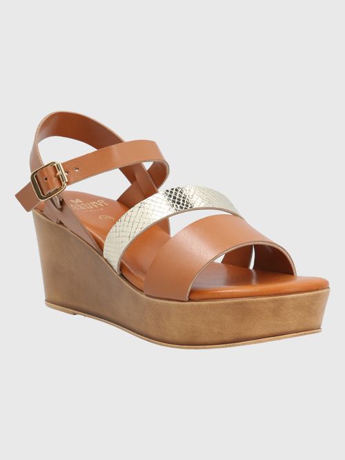 Sandalia Para Mujer Sintético Belina Café Hush Puppies