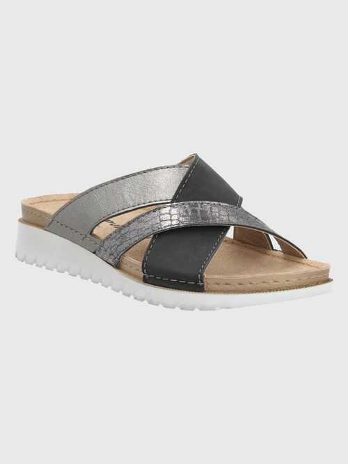 Sandalia Para Mujer Sintético Bolonia Negro Hush Puppies