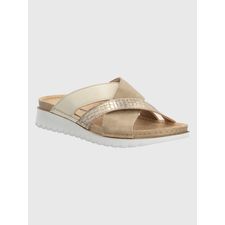 Sandalia Para Mujer Sintético Bolonia Beige/Crudo Hush Puppies