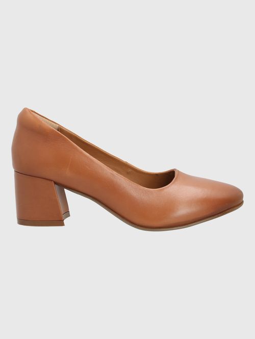 Zapato Para Mujer Cuero Lecco Café Hush Puppies