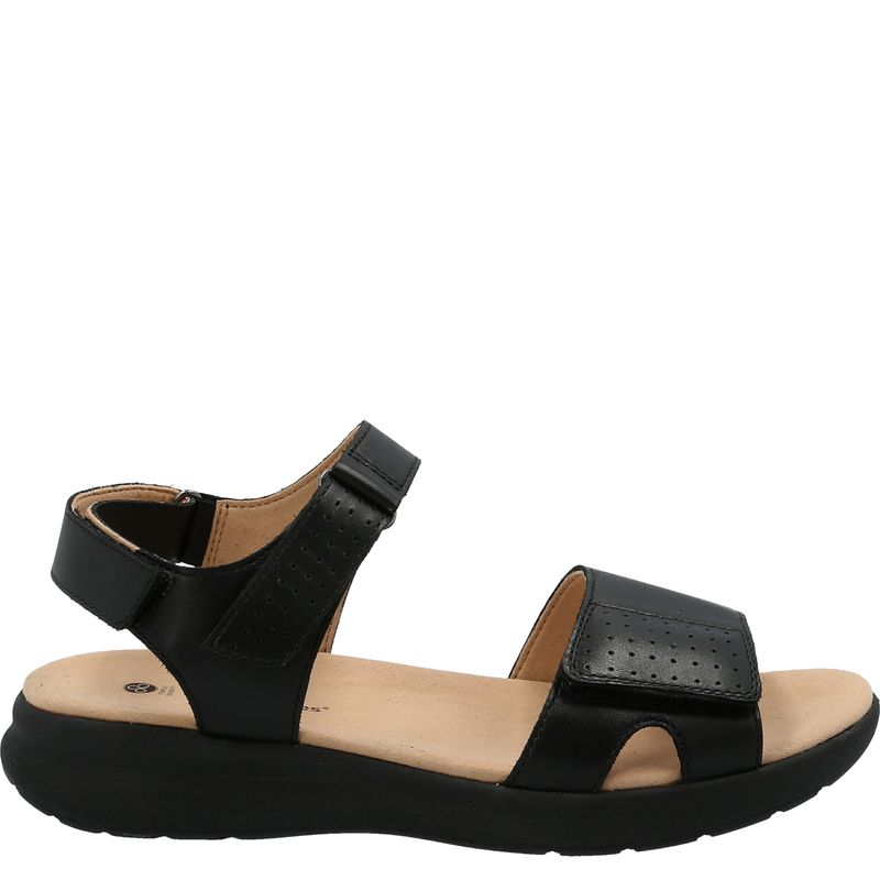 Sandalia-Para-Mujer-Cuero-Spinal-Qtr-Strap-Negro-Hush-Puppies