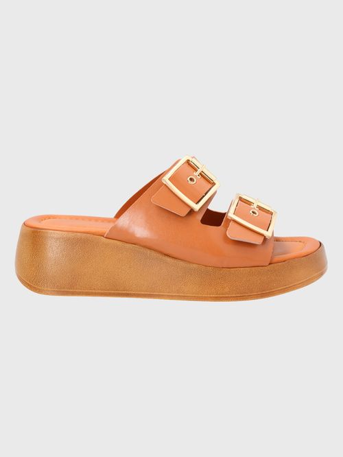 Sandalia Para Mujer Sintético Carlotta Café Hush Puppies