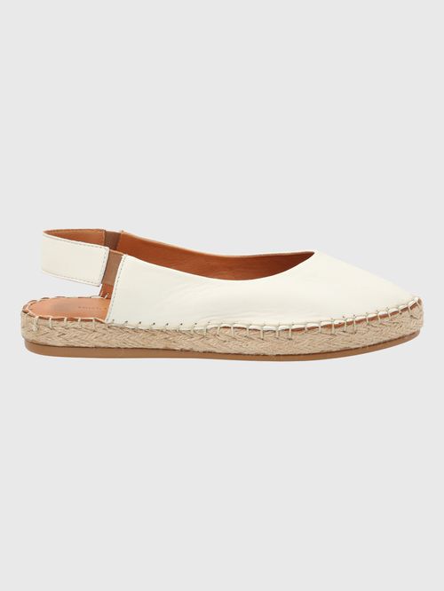 Alpargata Para Mujer Cuero Teglio Blanco Hush Puppies