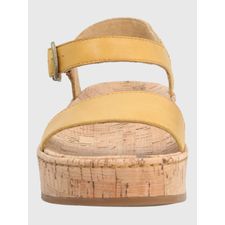 Sandalia Para Mujer Cuero Zug Amarillo Hush Puppies
