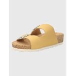 Sandalia-Para-Mujer-Cuero-Sondolo-Amarillo-Hush-Puppies