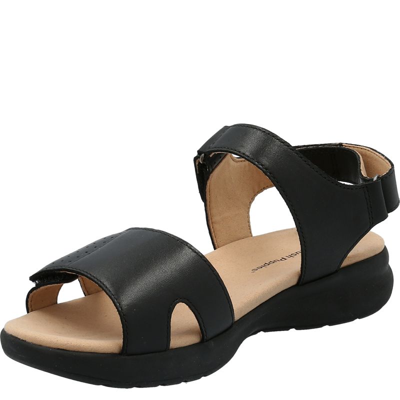 Sandalia-Para-Mujer-Cuero-Spinal-Qtr-Strap-Negro-Hush-Puppies