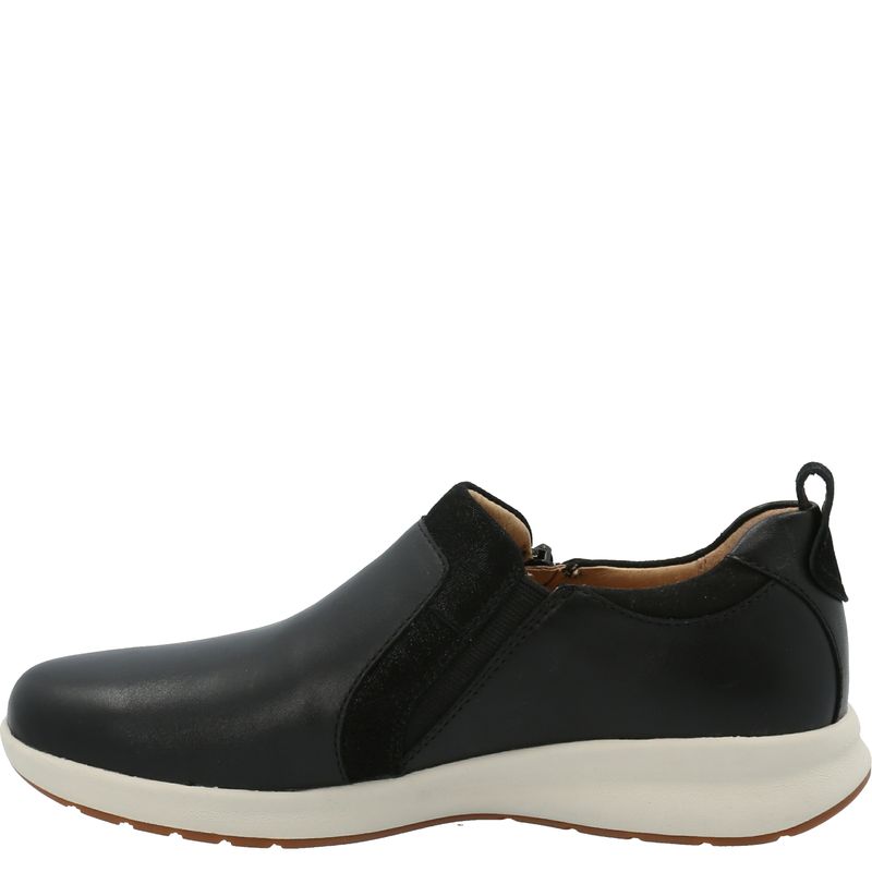 Zapatilla-Para-Mujer-Cuero-Spinal-Slip-On-Negro-Hush-Puppies