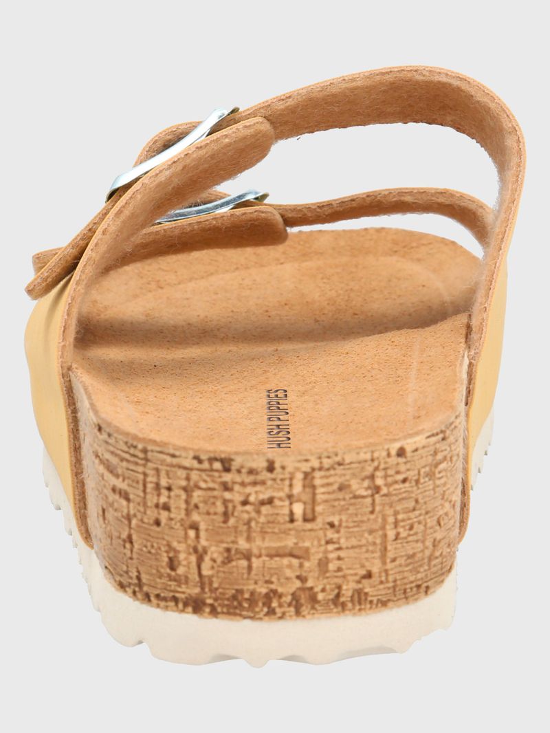 Sandalia-Para-Mujer-Cuero-Sondolo-Amarillo-Hush-Puppies