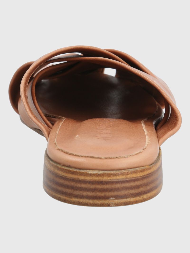 Sueco-Para-Mujer-Cuero-Breno-Marron-Hush-Puppies