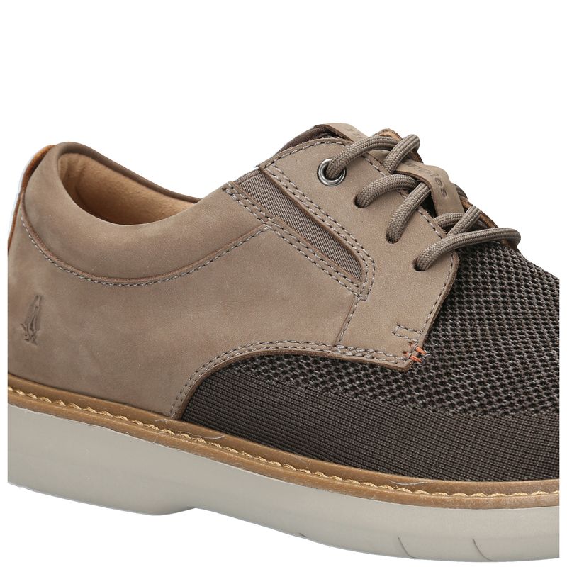 Zapato-Para-Hombre-Cuero--Textil-Bangu-Marron-Hush-Puppies