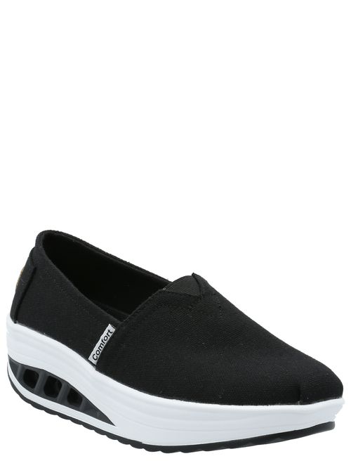 Alpargatas Para Mujer Textil Angelo Negro Hush Puppies