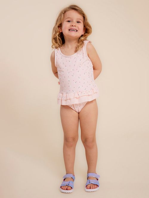 Traje De Baño Para Niña Poliamida Nina Rosado Hush Puppies Kids