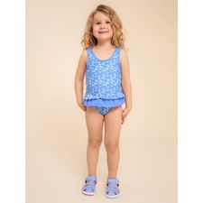 Traje De Baño Para Niña Poliamida Nina Azul Hush Puppies Kids