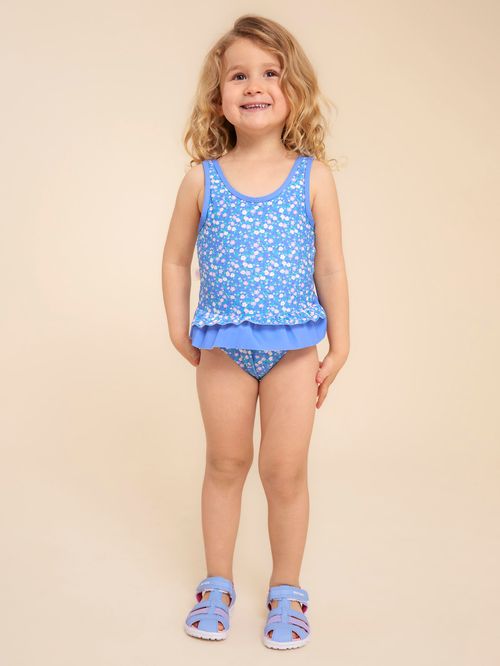 Traje De Baño Para Niña Poliamida Nina Azul Hush Puppies Kids