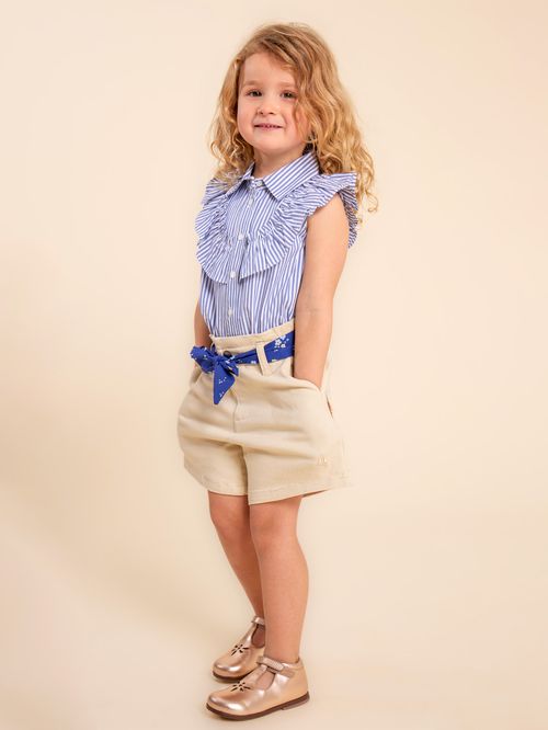 Short Para Niña Algodón Naya Beige Hush Puppies Kids
