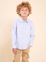 Camisa-Manga-Larga-Para-Niño-Algodon-Shioxford-Celeste-Hush-Puppies-Kids