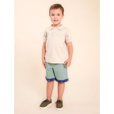 Polera Manga Corta Para Niño Algodón/Poliester Tshspringboks Blanco Hush Puppies Kids