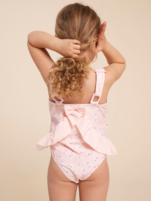 Traje De Baño Para Niña Poliamida Nina Rosado Hush Puppies Kids
