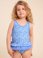 Traje-De-Baño-Para-Niña-Poliamida-Nina-Azul-Hush-Puppies-Kids