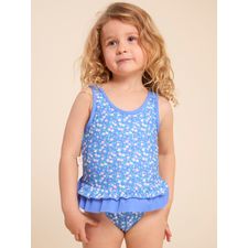 Traje De Baño Para Niña Poliamida Nina Azul Hush Puppies Kids