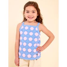 Polo Para Niña Algodón Paz Celeste Hush Puppies Kids