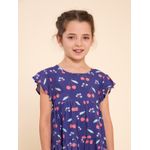 Vestido-Para-Niña-Algodon-Cereza-Azul-Hush-Puppies-Kids