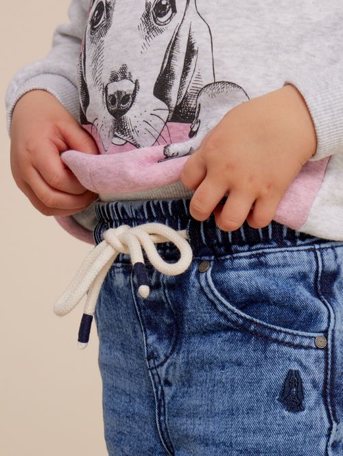 Jean Para Niña Algodón Comfy Azul Hush Puppies Kids