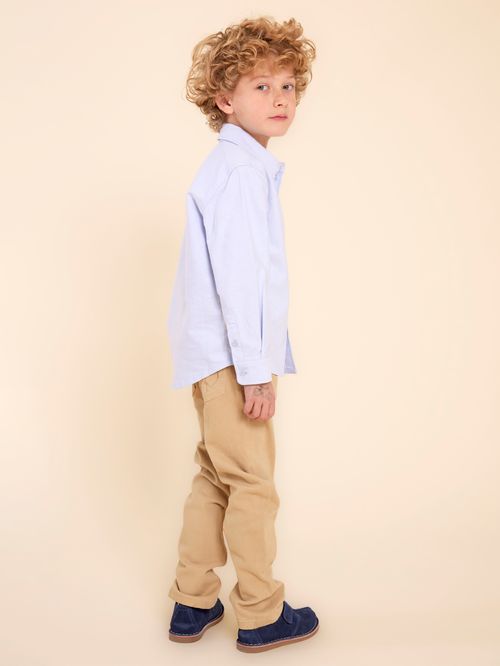 Camisa Manga Larga Para Niño Algodón Shioxford Celeste Hush Puppies Kids