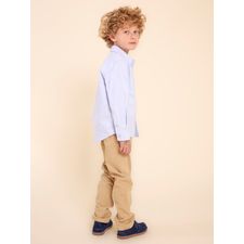 Camisa Manga Larga Para Niño Algodón Shioxford Celeste Hush Puppies Kids