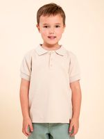 Polera-Manga-Corta-Para-Niño-Algodon-Poliester-Tshspringboks-Blanco-Hush-Puppies-Kids