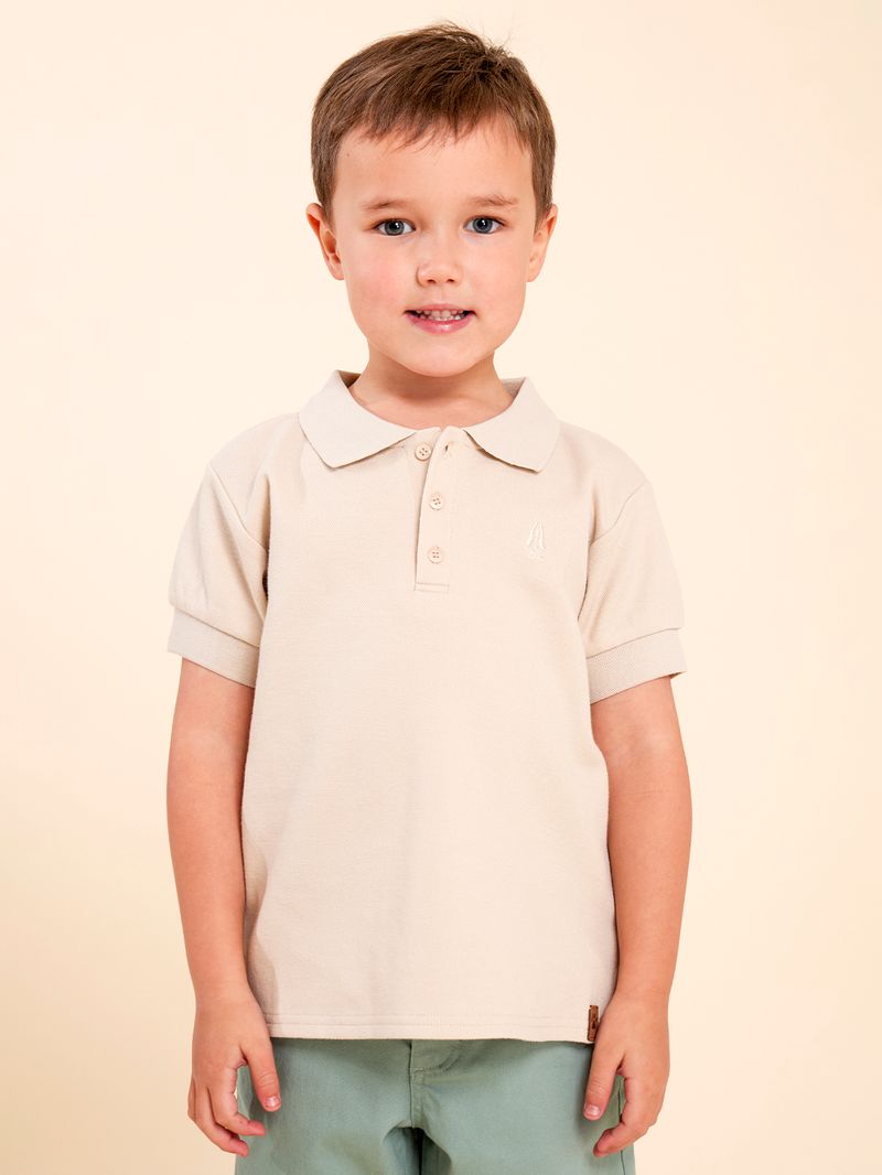 Polera-Manga-Corta-Para-Niño-Algodon-Poliester-Tshspringboks-Blanco-Hush-Puppies-Kids