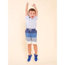 Traje De Baño Para Niño Poliéster Surf Azul Hush Puppies Kids