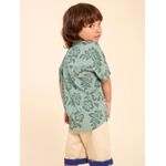 Camisa-Manga-Corta-Para-Niño-Viscosa-Shihibisco-Verde-Hush-Puppies-Kids
