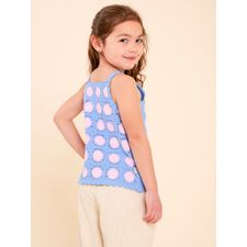 Polo Para Niña Algodón Paz Celeste Hush Puppies Kids