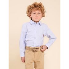 Camisa Manga Larga Para Niño Algodón Shioxford Celeste Hush Puppies Kids