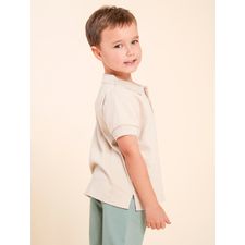 Polera Manga Corta Para Niño Algodón/Poliester Tshspringboks Blanco Hush Puppies Kids