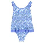 Traje-De-Baño-Para-Niña-Poliamida-Nina-Azul-Hush-Puppies-Kids