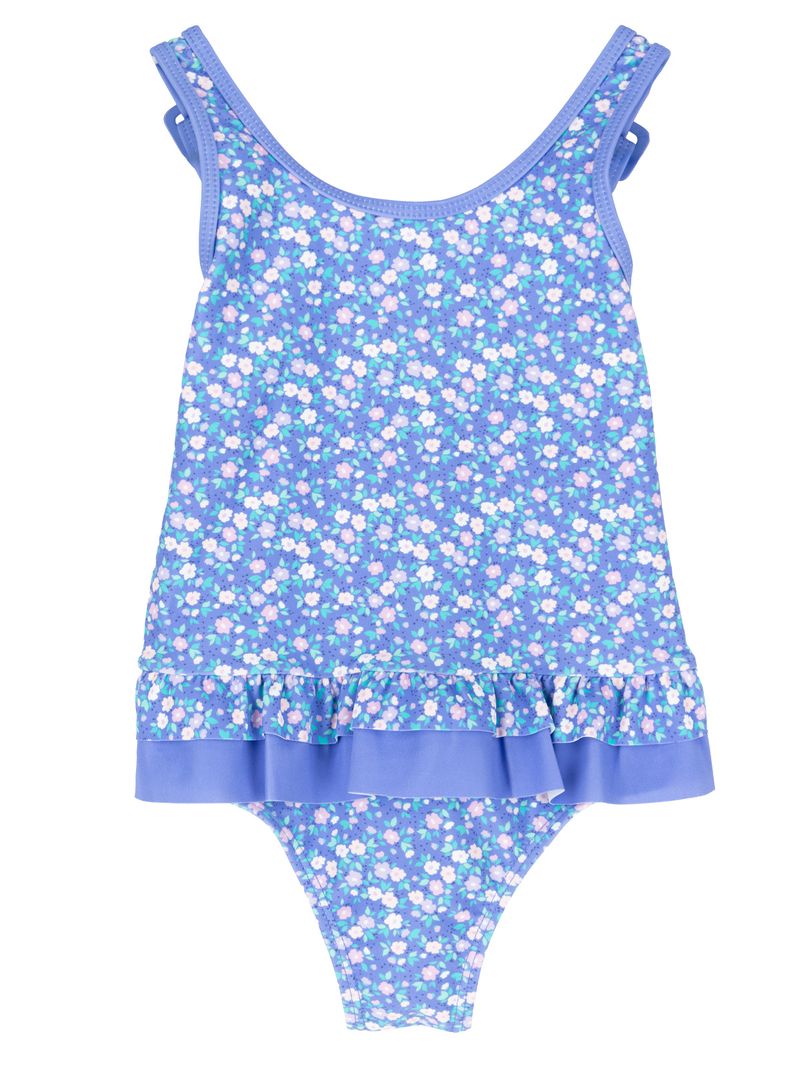 Traje-De-Baño-Para-Niña-Poliamida-Nina-Azul-Hush-Puppies-Kids