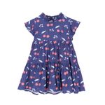 Vestido-Para-Niña-Algodon-Cereza-Azul-Hush-Puppies-Kids