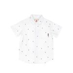Camisa-Manga-Corta-Para-Niño-Algodon-Shihush-Blanco-Hush-Puppies-Kids