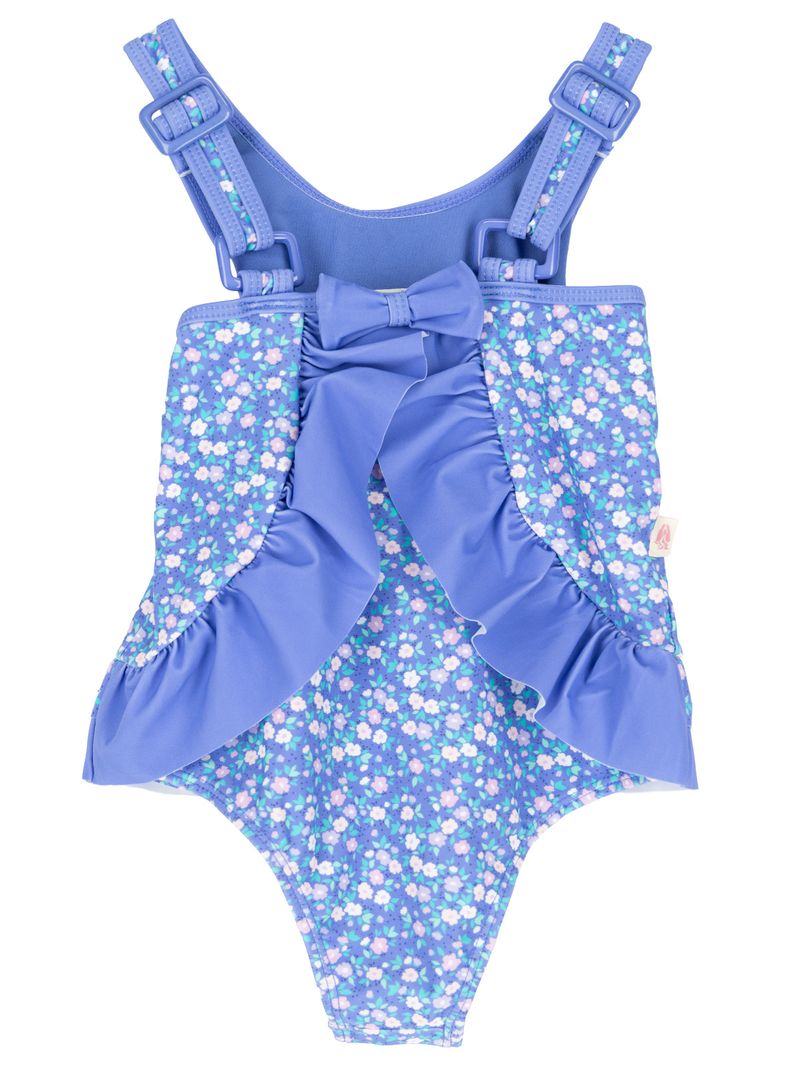 Traje-De-Baño-Para-Niña-Poliamida-Nina-Azul-Hush-Puppies-Kids